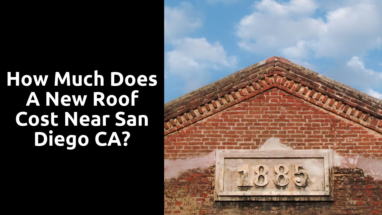 How much does a new roof cost near San Diego CA?